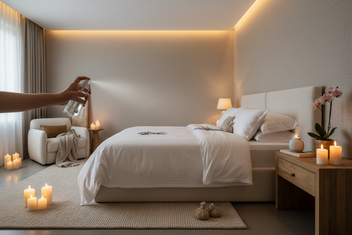 How to Use Linen Sprays: Turning Your Bedroom Into a Spa Every Night