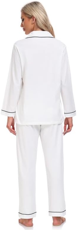 Women's 100% Cotton Pajama Set - Long Sleeve - 2 Piece