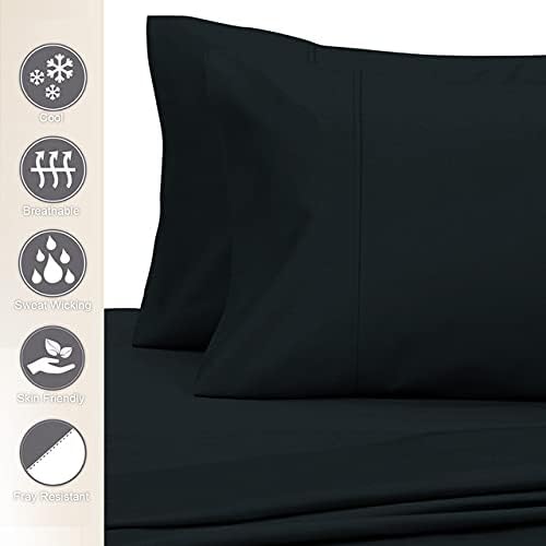 100% Cotton Pillowcase Set - King - 2 Piece