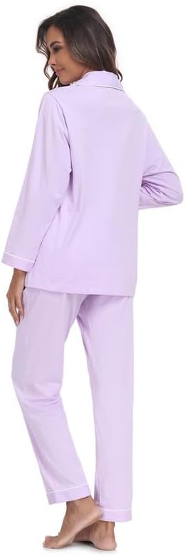Women's 100% Cotton Pajama Set - Long Sleeve - 2 Piece