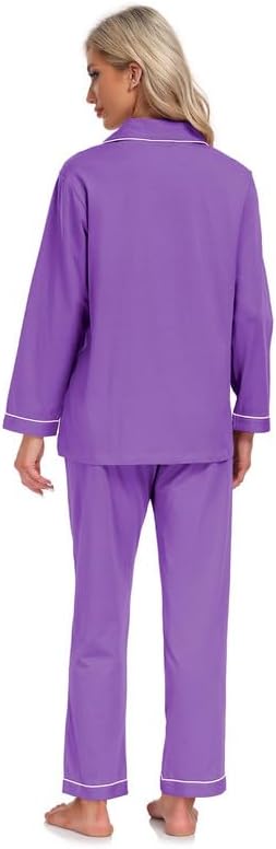Women's 100% Cotton Pajama Set - Long Sleeve - 2 Piece