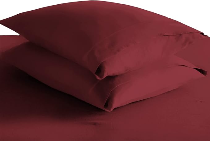 100% Cotton Pillowcase Set - King - 2 Piece