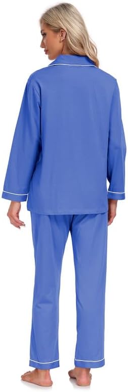 Women's 100% Cotton Pajama Set - Long Sleeve - 2 Piece
