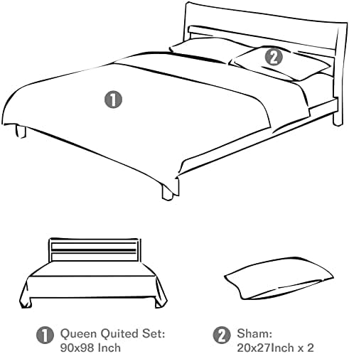 Quilt Set - Queen - 3 Piece