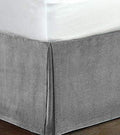 Velvet Bed Skirt - King - 18 in Drop