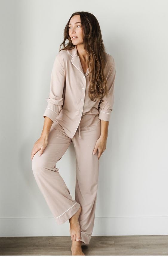Women's Bamboo Cooling Pajama Set - Long Sleeve