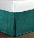 Velvet Bed Skirt - King - 15 in Drop