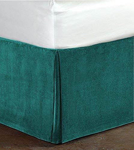 Velvet Bed Skirt - King - 18 in Drop