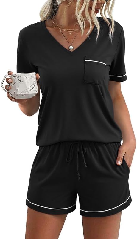Shorts Pajama Set - Short Sleeve - 2 Piece
