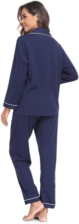Women's 100% Cotton Pajama Set - Long Sleeve - 2 Piece
