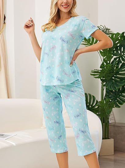 Women's Capri Pajama Set - 2 Piece