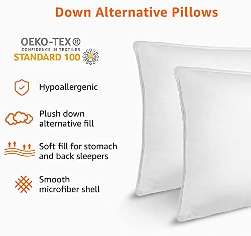 Down Alternative Bed Pillow - Standard - 2 Pack