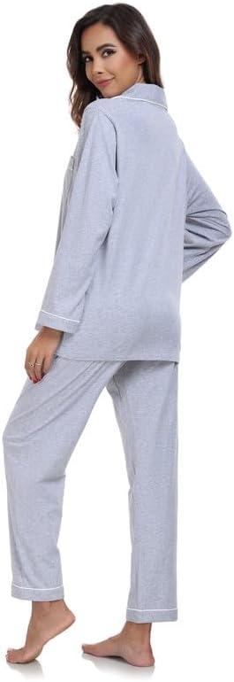 Women's 100% Cotton Pajama Set - Long Sleeve - 2 Piece