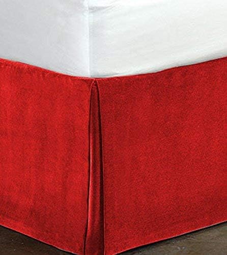 Velvet Bed Skirt - King - 18 in Drop