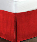 Velvet Bed Skirt - King - 18 in Drop