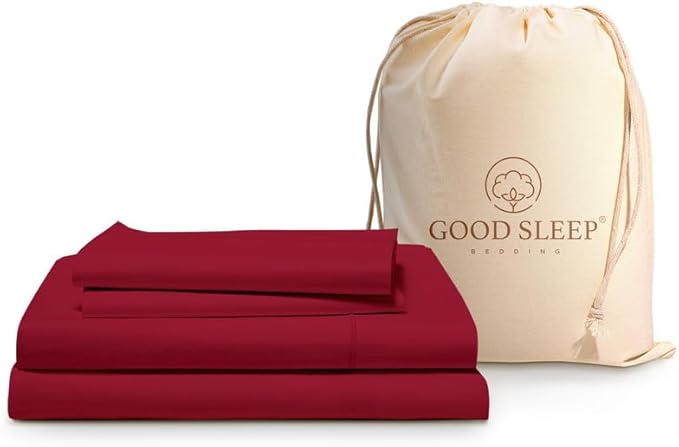 100% Cotton Bed Sheet Set - Full - 16 in Deep Pocket - 4 Piece