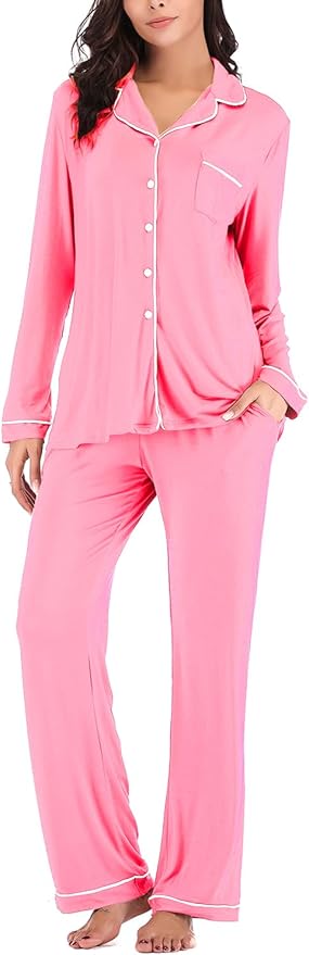 Women's Pajama Set - Long Sleeve - 2 Piece