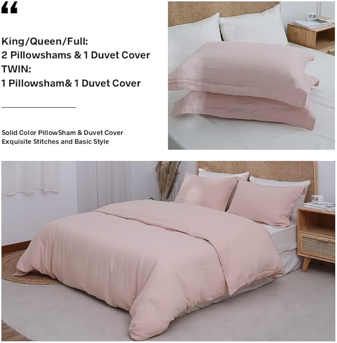 Linen Duvet Cover Set - Twin