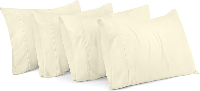 Microfiber Pillowcase Set - Queen - 20 x 30 in - 4 Pack