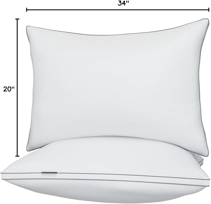 Down Alternative Cooling Bed Pillow - King - 2 Piece