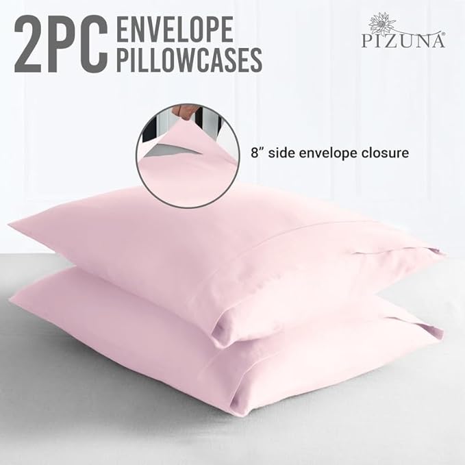 100% Cotton Pillowcase Set - Queen - 2 Piece