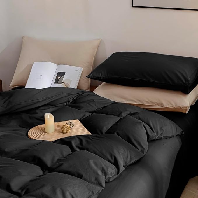 Linen Duvet Cover Set - Queen - 3 Piece
