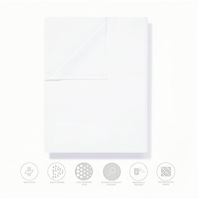 100% Cotton Cooling Flat Sheet - Full