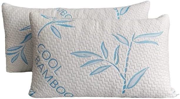 Bamboo Cooling Bed Pillow - Queen - 2 Pack