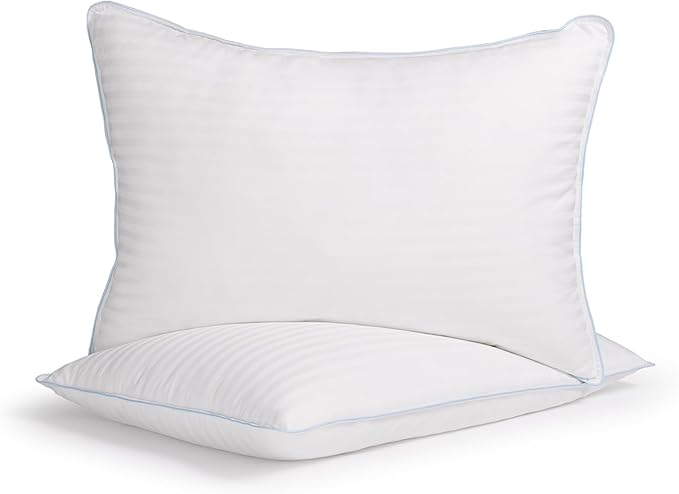 100% Cotton Bed Pillow - Queen - 2 Pack