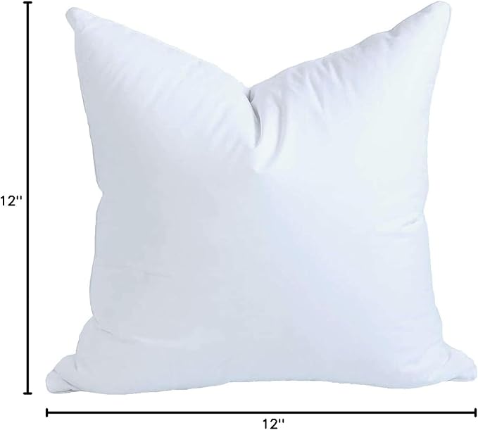 Down Alternative Hypoallergenic Pillow Insert - 12 x 12 in