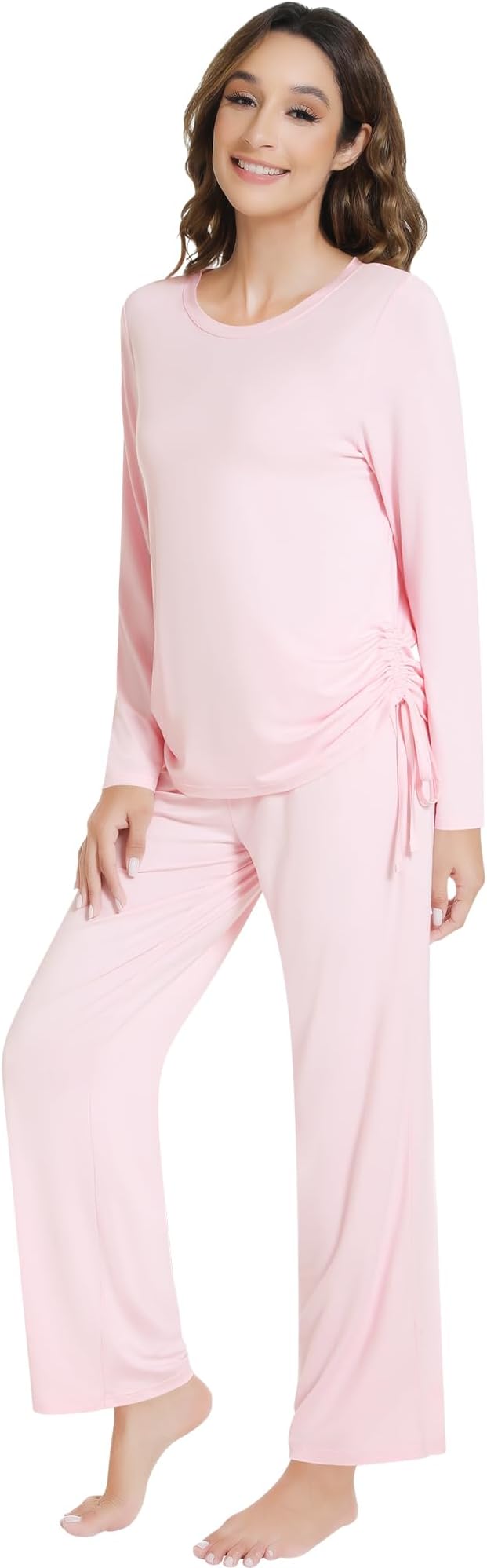 Women's Bamboo Pants Pajama Set - Long Sleeve - 2 Piece