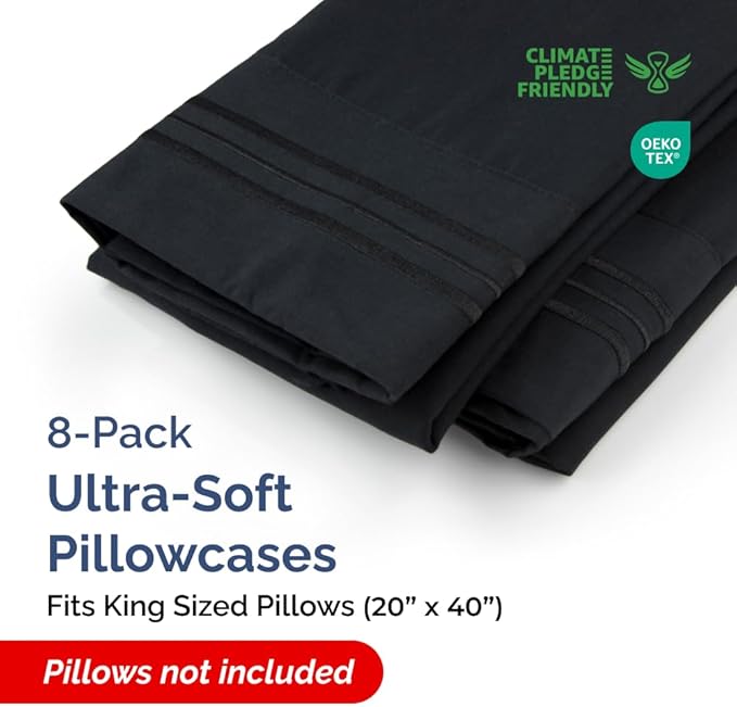 Pillowcase Set - King - 8 Piece