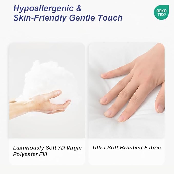Microfiber Hypoallergenic Pillow Insert - 2 Piece