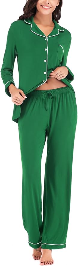 Women's Pajama Set - Long Sleeve - 2 Piece