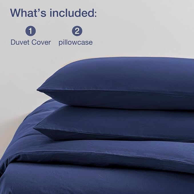 Linen Duvet Cover Set - Queen - 3 Piece