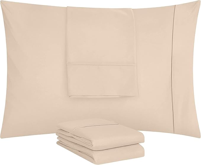 Microfiber Pillowcase Set - Standard - 20 x 26 in - 4 Pack