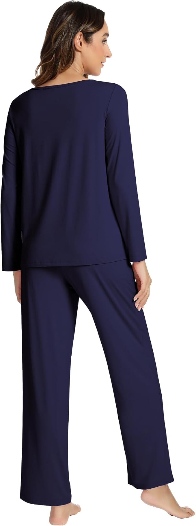 Women's Bamboo Pants Pajama Set - Long Sleeve - 2 Piece