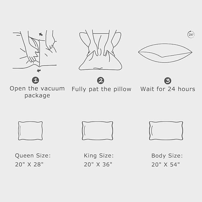 Bamboo Cooling Bed Pillow - Queen - 2 Piece