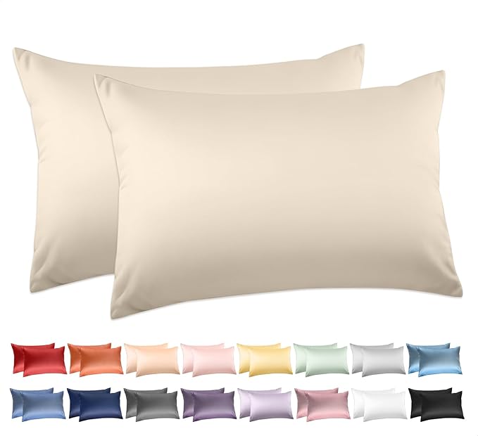 100% Cotton Pillowcase Set - Queen - 20 x 30 in - 2 Piece