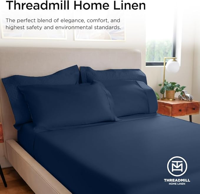 100% Cotton Bed Sheet Set - King - 16 in Deep Pocket - 4 Piece