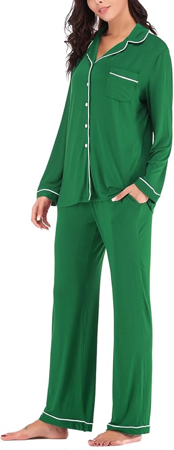 Women's Pajama Set - Long Sleeve - 2 Piece