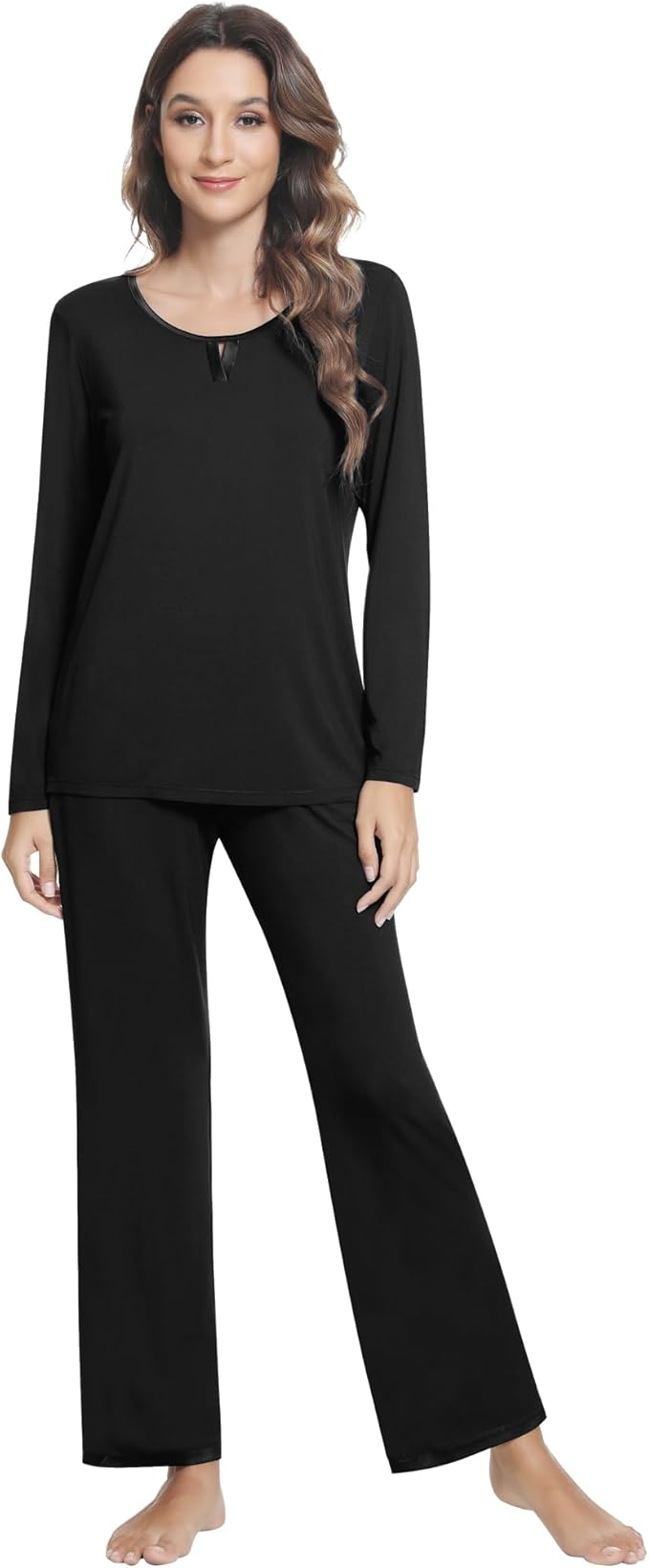 Women's Bamboo Pants Pajama Set - Long Sleeve - 2 Piece