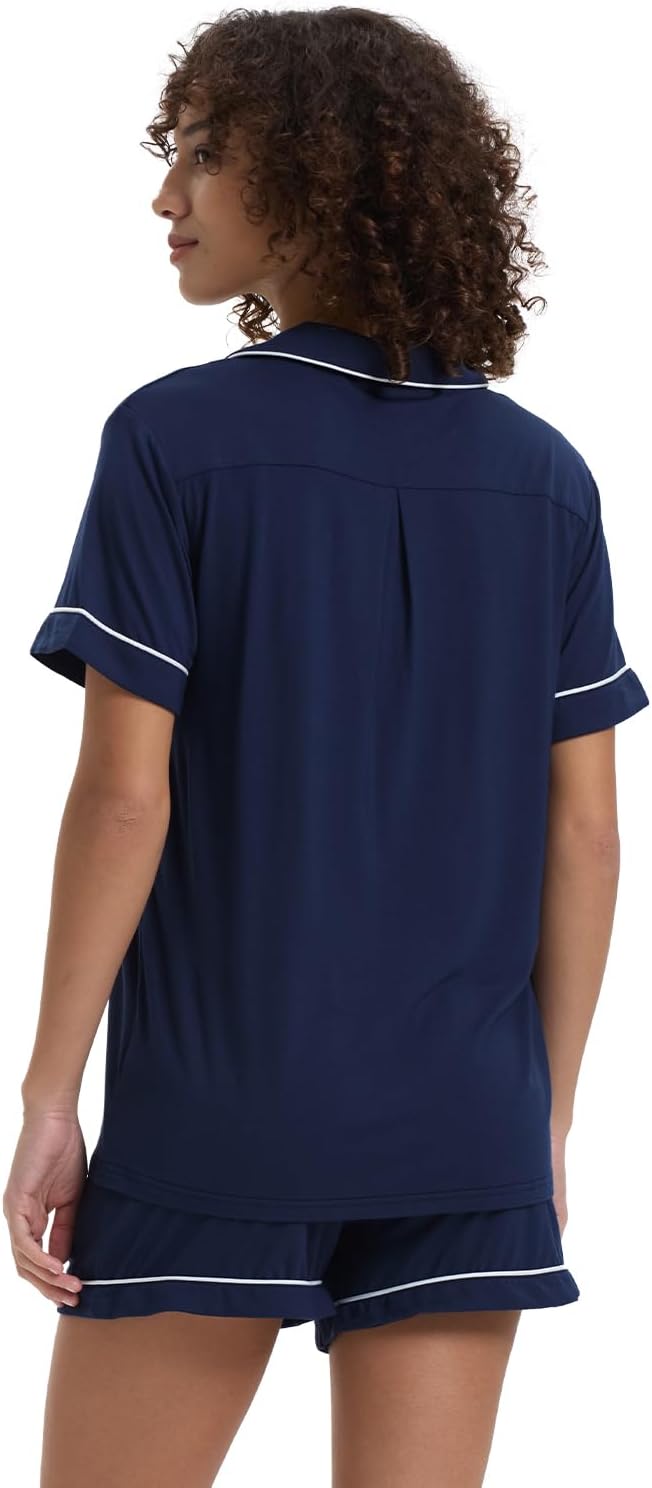 Women's Bamboo Cooling Pajama Set - Short Sleeve - 2 Piece