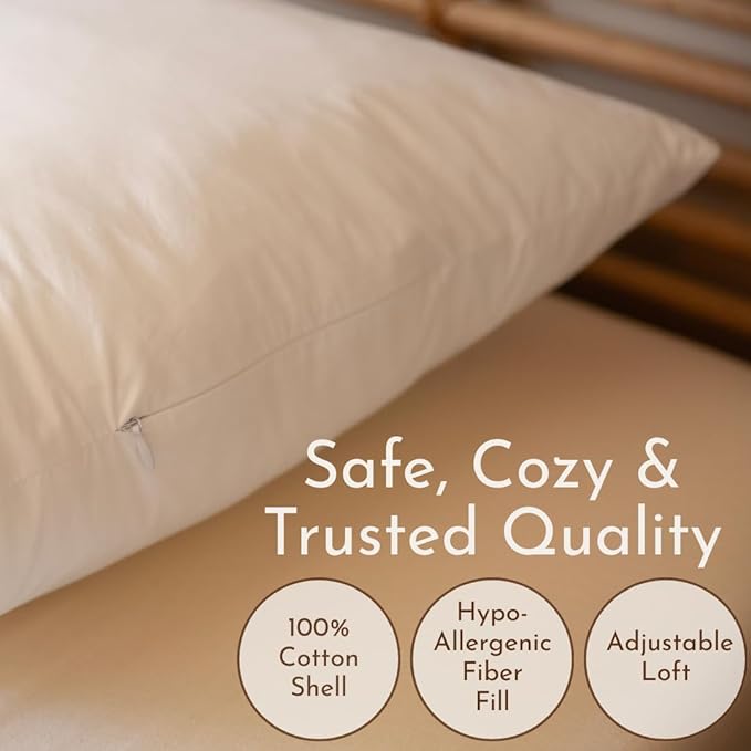 Hypoallergenic Bed Pillow - Queen - 2 Piece