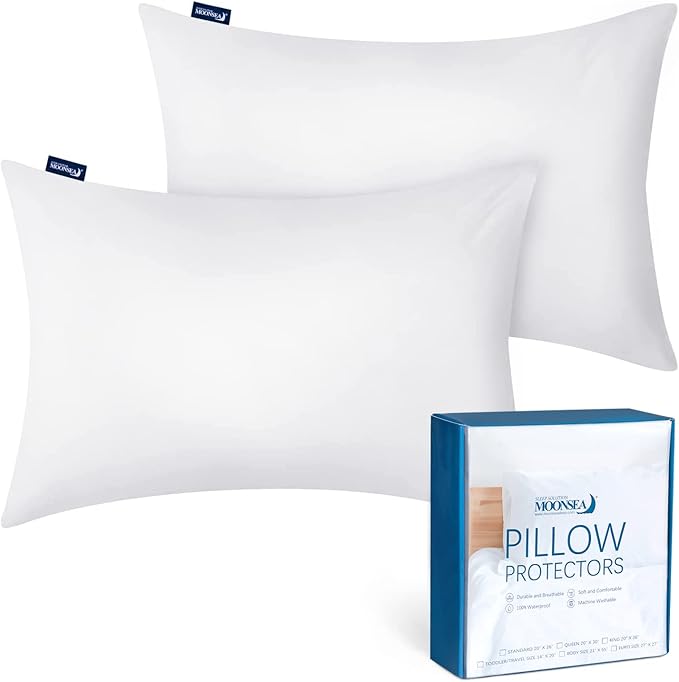 Waterproof Pillow Protector - 2 Pack