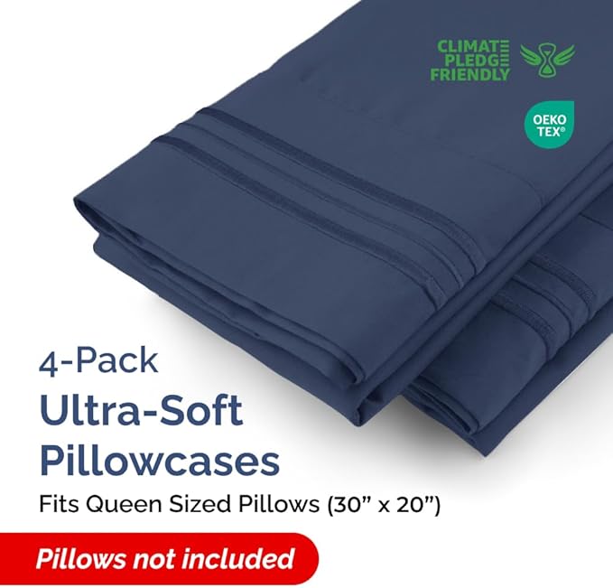 Pillowcase Set - Queen - 4 Piece
