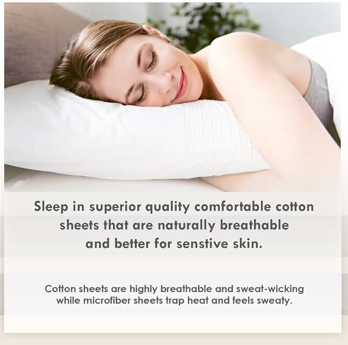 100% Cotton Pillowcase Set - Queen - 2 Piece