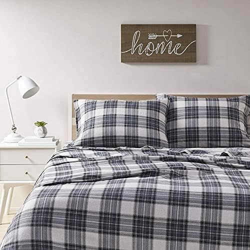 Flannel Bed Sheet Set - King - 4 Piece