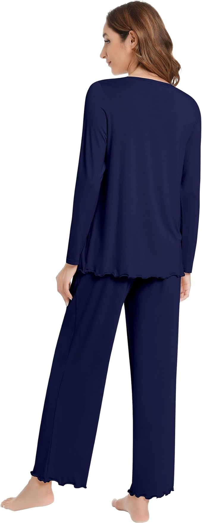 Women's Bamboo Pants Pajama Set - Long Sleeve - 2 Piece