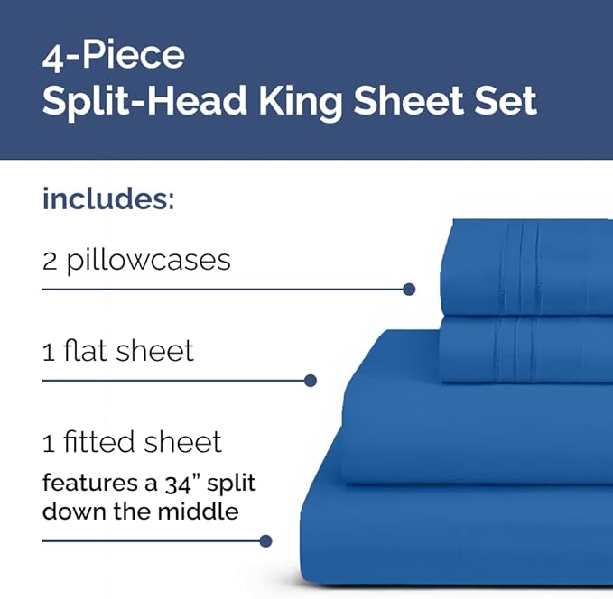 Cooling Bed Sheet Set - King - 4 Piece